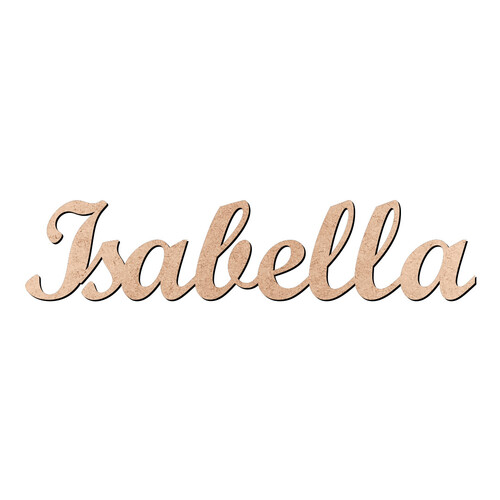 Recorte Isabella Script Mt Std / MDF 3mm