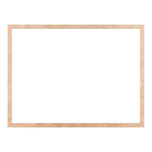 Recorte Moldura Ret 46 x 61 cm Borda 2 cm / MDF 3mm