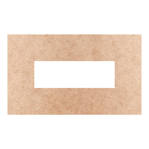 Recorte Moldura Ret 9 x 15 cm Borda 3 cm / MDF 3mm