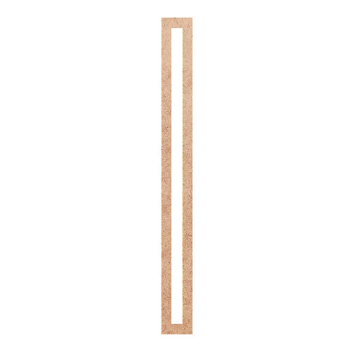 Recorte Moldura Ret 30 x 3 cm Borda 1 cm / MDF 3mm