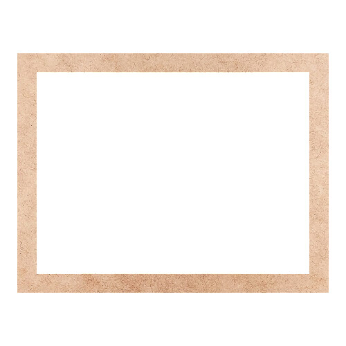 Recorte Moldura Ret 37 x 48 cm Borda 3 cm / MDF 3mm