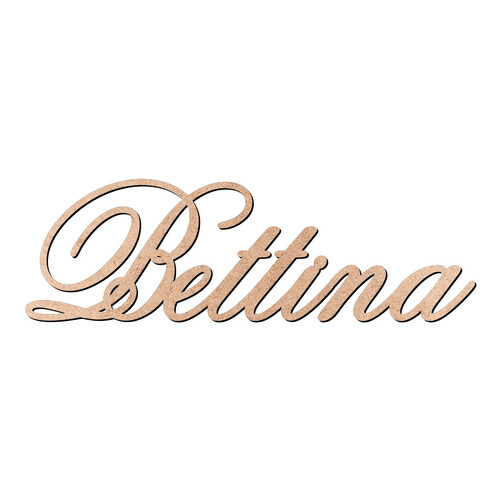 Recorte Bettina Old Script / MDF 3mm