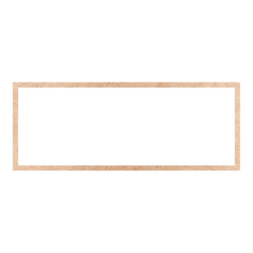 Recorte Moldura Ret 16 x 41 cm Borda 1 cm / MDF 3mm