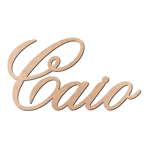 Recorte Caio Old Script / MDF 3mm