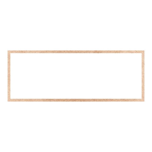 Recorte Moldura Ret 36 x 96 cm Borda 2 cm / MDF 3mm