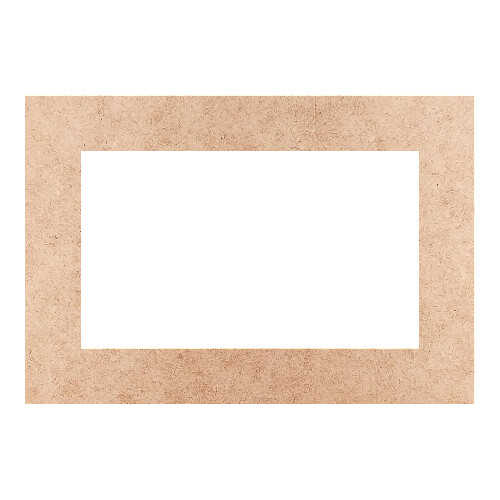Recorte Moldura Ret 11 x 16 cm Borda 2 cm / MDF 3mm