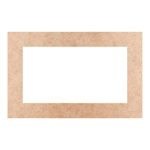 Recorte Moldura Ret 45 x 70 cm Borda 8 cm / MDF 3mm
