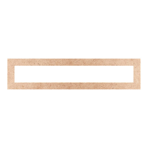 Recorte Moldura Ret 13 x 56 cm Borda 3 cm / MDF 3mm