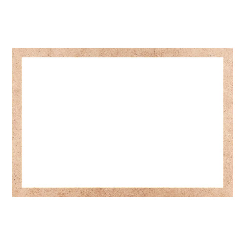 Recorte Moldura Ret 46 x 68 cm Borda 3 cm / MDF 3mm
