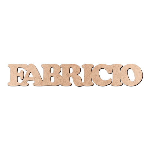 Recorte FABRICIO Cooper Black / MDF 3mm