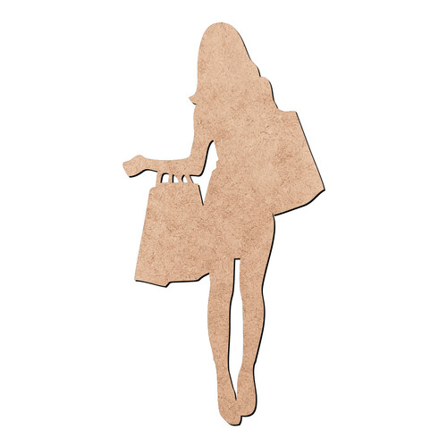 Recorte Mulher Bolsas / MDF 3mm