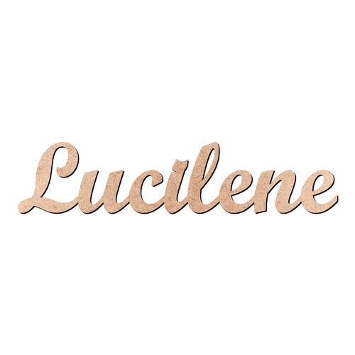 Recorte Lucilene Script Mt Std / MDF 3mm
