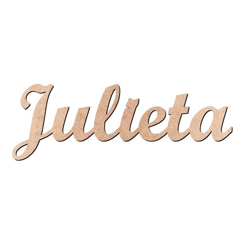Recorte Julieta Script Mt Std / MDF 3mm