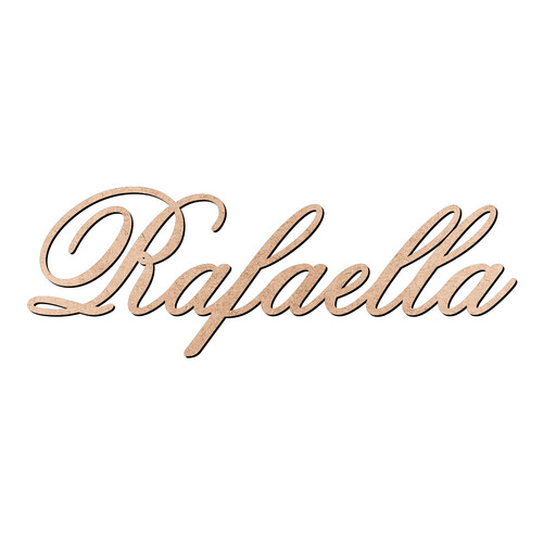 Recorte Rafaella Old Script / MDF 3mm