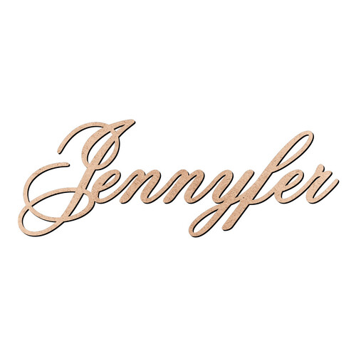 Recorte Jennyfer Old Script / MDF 3mm