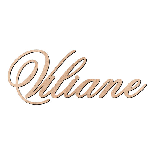 Recorte Viliane Old Script / MDF 3mm