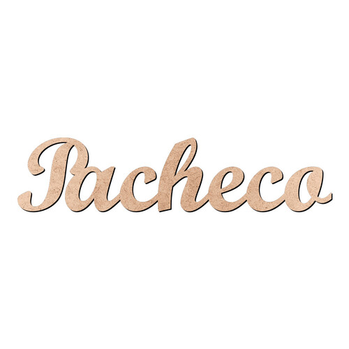 Recorte Pacheco Script Mt Std / MDF 3mm