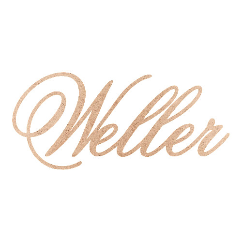 Recorte Weller Old Script / MDF 3mm