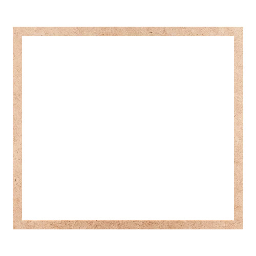 Recorte Moldura Ret 22 x 25 cm Borda 1 cm / MDF 3mm