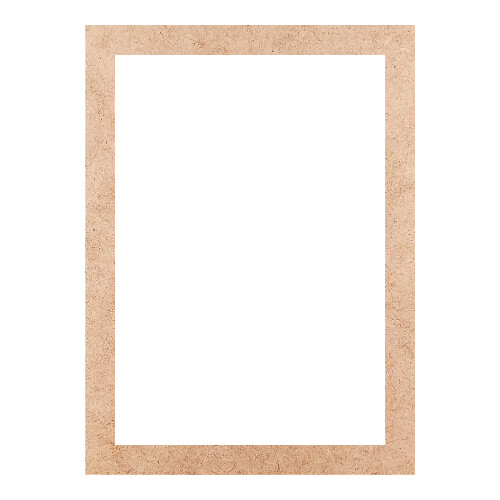 Recorte Moldura Ret 45 x 33 cm Borda 3 cm / MDF 3mm