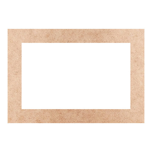 Recorte Moldura Ret 20 x 29 cm Borda 3 cm / MDF 3mm