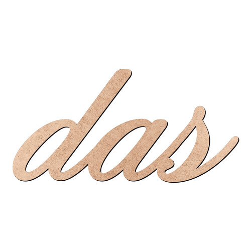 Recorte das Old Script / MDF 3mm