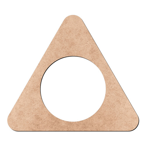 Recorte Porta Guardanapo Ind Triangular / MDF 3mm