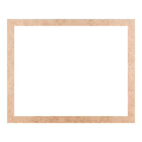 Recorte Moldura Ret 44 x 54 cm Borda 3 cm / MDF 3mm