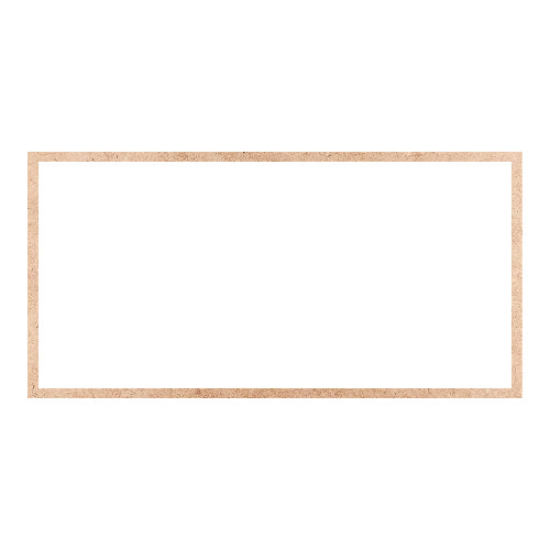 Recorte Moldura Ret 45 x 90 cm Borda 2 cm / MDF 3mm