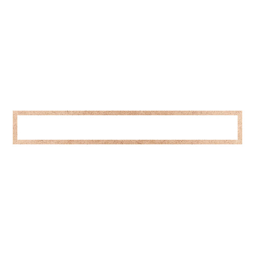 Recorte Moldura Ret 14 x 94 cm Borda 2 cm / MDF 3mm