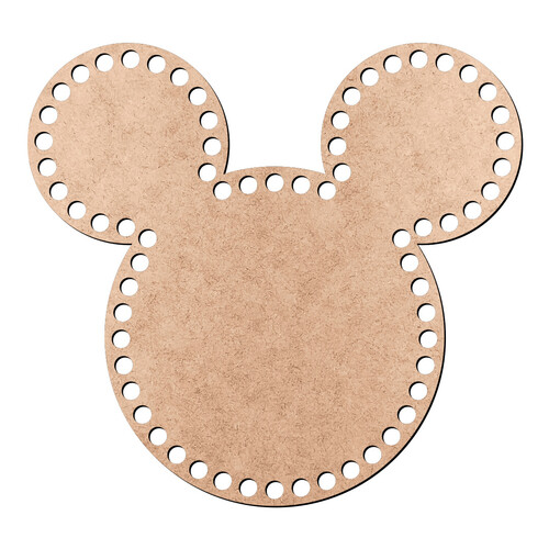 Recorte Base Mickey 20 x 21 cm / MDF 3mm