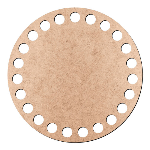 Recorte Base Redonda Cesto Fio Malha 9 cm / MDF 3mm