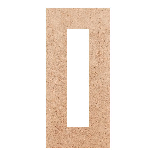 Recorte Moldura Ret 26 x 12 cm Borda 4 cm / MDF 3mm