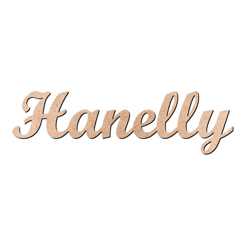 Recorte Hanelly Script Mt Std / MDF 3mm
