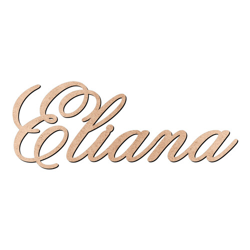 Recorte Eliana Old Script / MDF 3mm