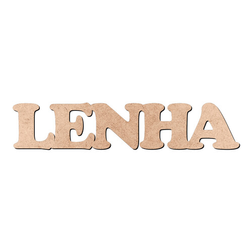 Recorte LENHA Cooper Black / MDF 3mm