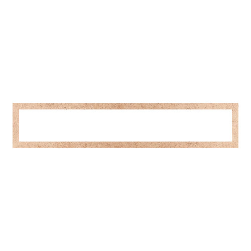 Recorte Moldura Ret 20 x 100 cm Borda 3 cm / MDF 3mm