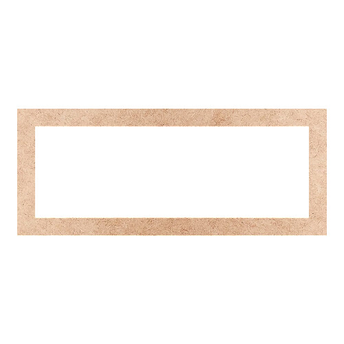 Recorte Moldura Ret 14 x 34 cm Borda 2 cm / MDF 3mm