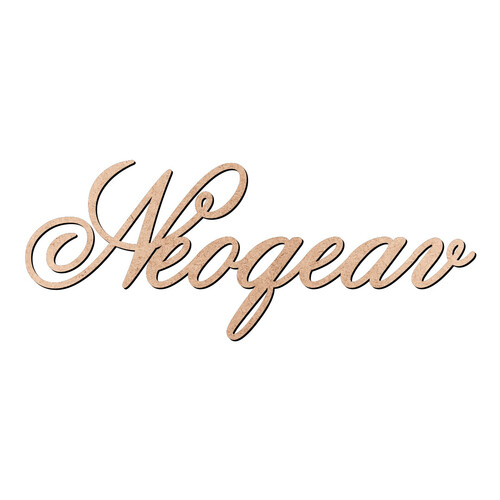 Recorte Neoqeav Old Script / MDF 3mm