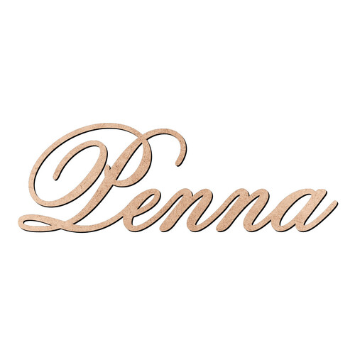 Recorte Penna Old Script / MDF 3mm