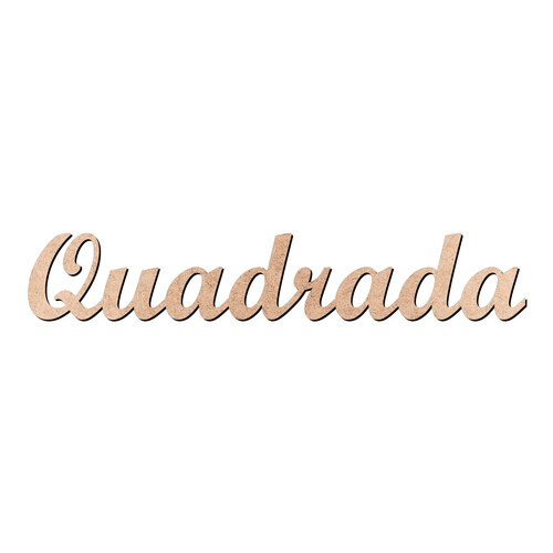 Recorte Quadrada Script Mt Std / MDF 3mm