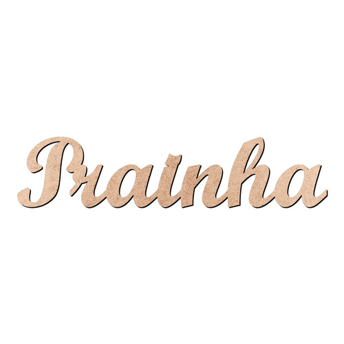 Recorte Prainha Script Mt Std / MDF 3mm