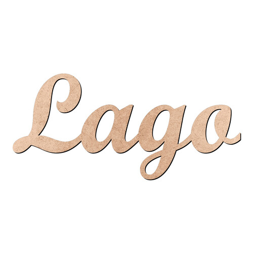 Recorte Lago Script Mt Std / MDF 3mm