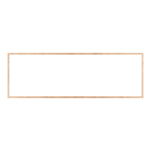Recorte Moldura Ret 25 x 75 cm Borda 1 cm / MDF 3mm