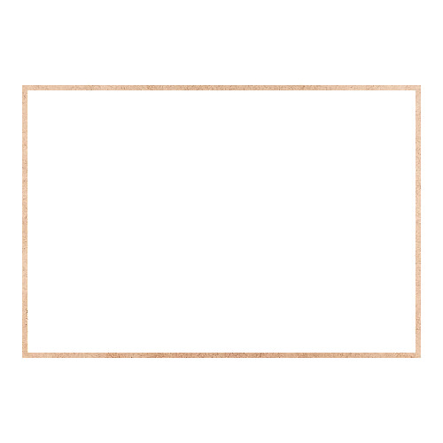 Recorte Moldura Ret 46 x 67 cm Borda 1 cm / MDF 3mm