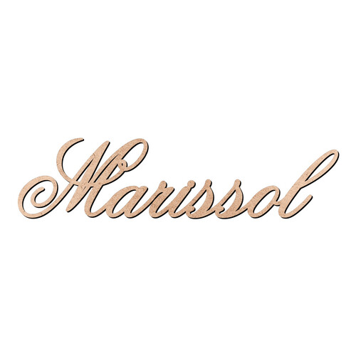 Recorte Marissol Old Script / MDF 3mm