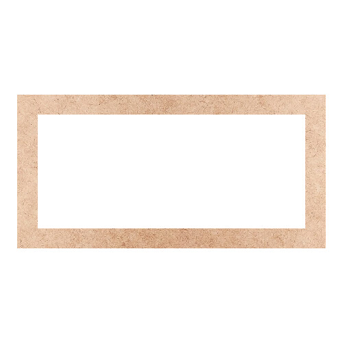 Recorte Moldura Ret 30 x 60 cm Borda 4 cm / MDF 3mm