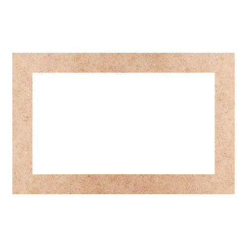 Recorte Moldura Ret 21 x 33 cm Borda 3 cm / MDF 3mm