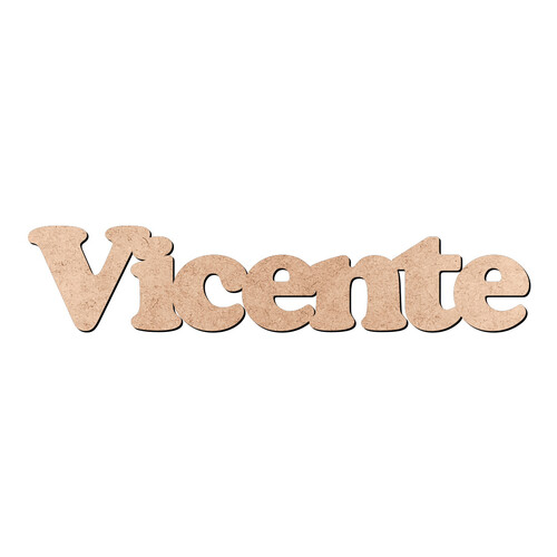Recorte Vicente Cooper Black / MDF 3mm