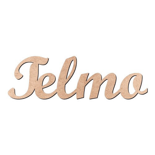 Recorte Telmo Script Mt Std / MDF 3mm